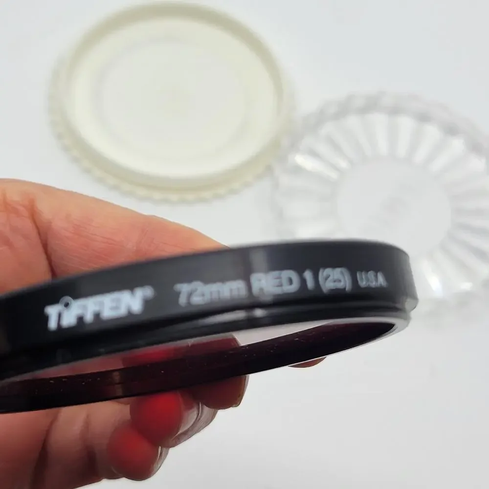 Tiffen 72mm Dark Red 1 # 25 Color Conversion Lens Filter 72 mm USA